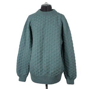 Vintage‎ Cotswold Woollen Weavers basketweave wool knit pullover sweater